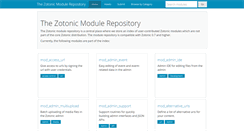 Desktop Screenshot of modules.zotonic.com