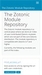 Mobile Screenshot of modules.zotonic.com